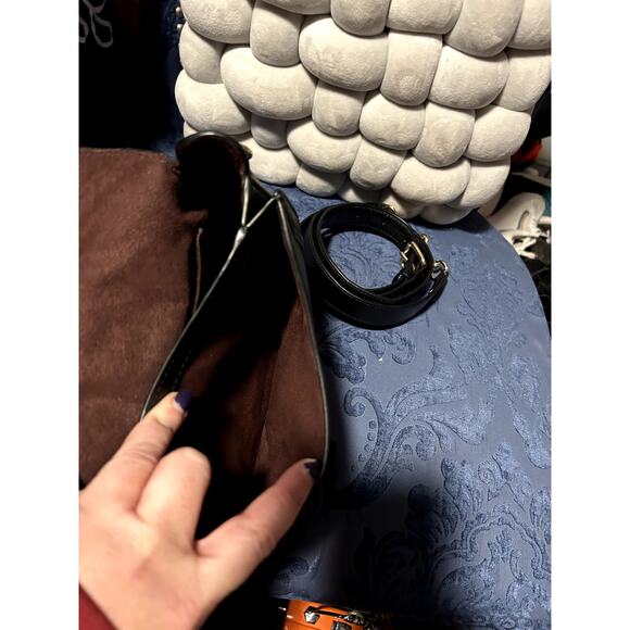 Coach Black Georgie Saddle Bag Crossbody - Picture 7 of 10